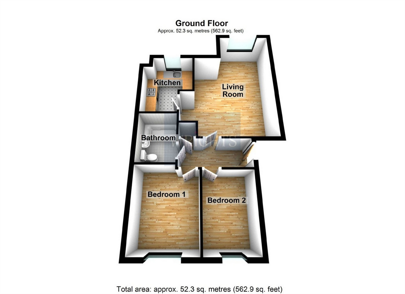 2 Bedrooms Flat for sale in Layton Street, Welwyn Garden City, Hertfordshire AL7
