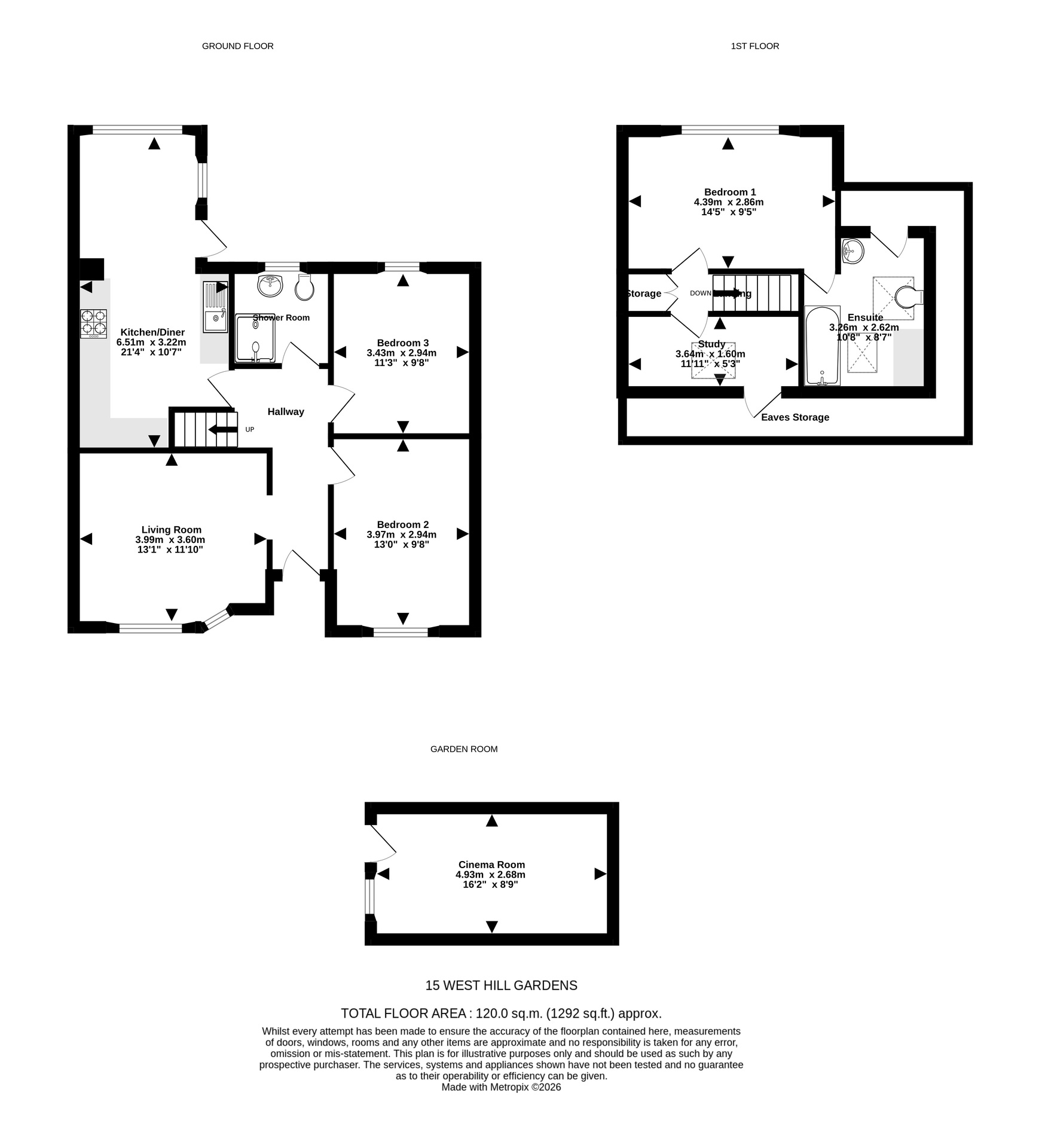15 Westhill Gardens, Portishead floorplan