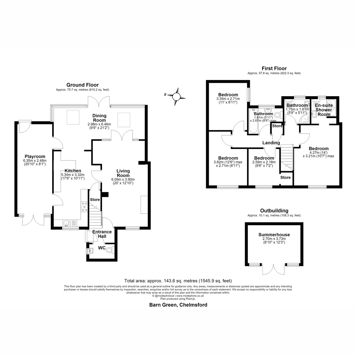 15, Barn Green, Chelmsford floorplan