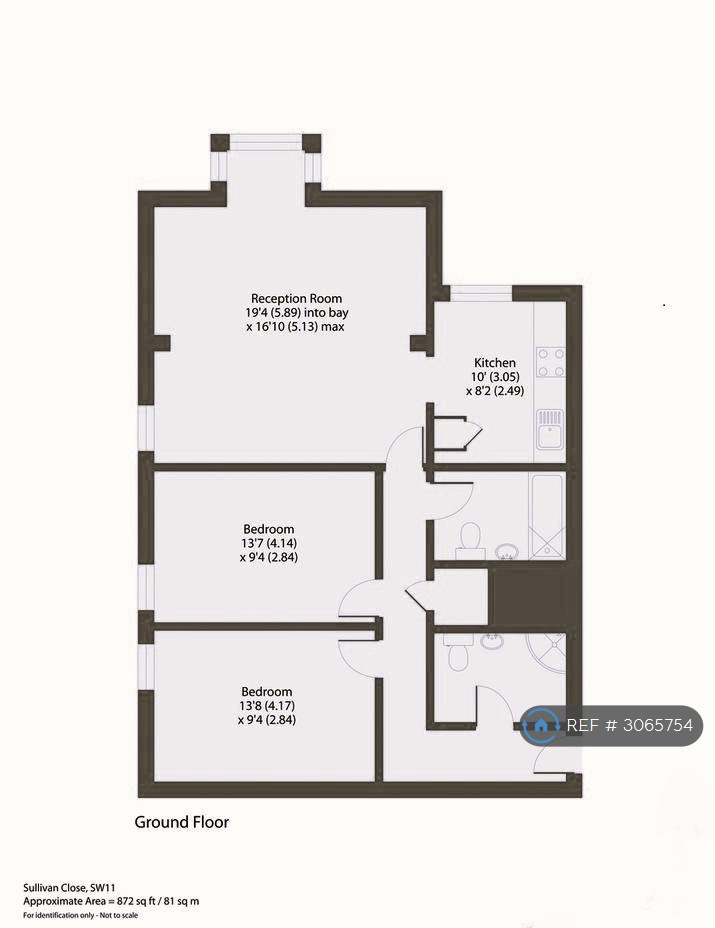 Flat, Hawk House Sullivan Close, London floorplan
