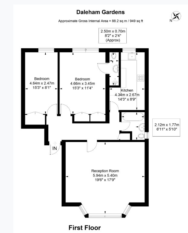 2 Bedrooms Flat to rent in Daleham Mews, London NW3