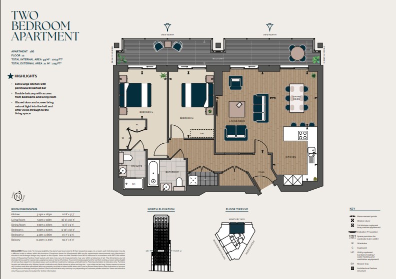 Plot 186,, Wandsworth Mills, London floorplan