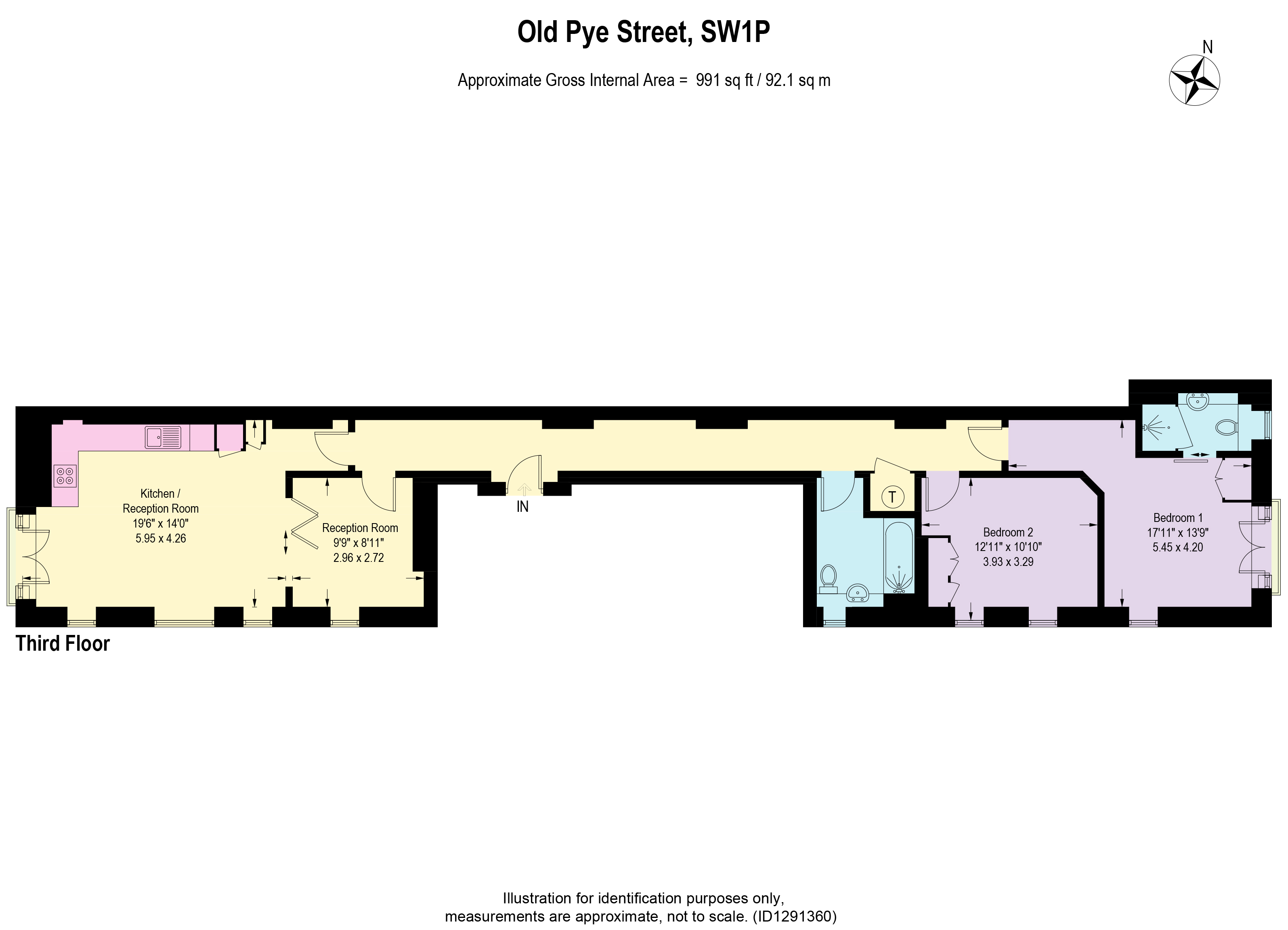 1, Old Pye Street, London floorplan