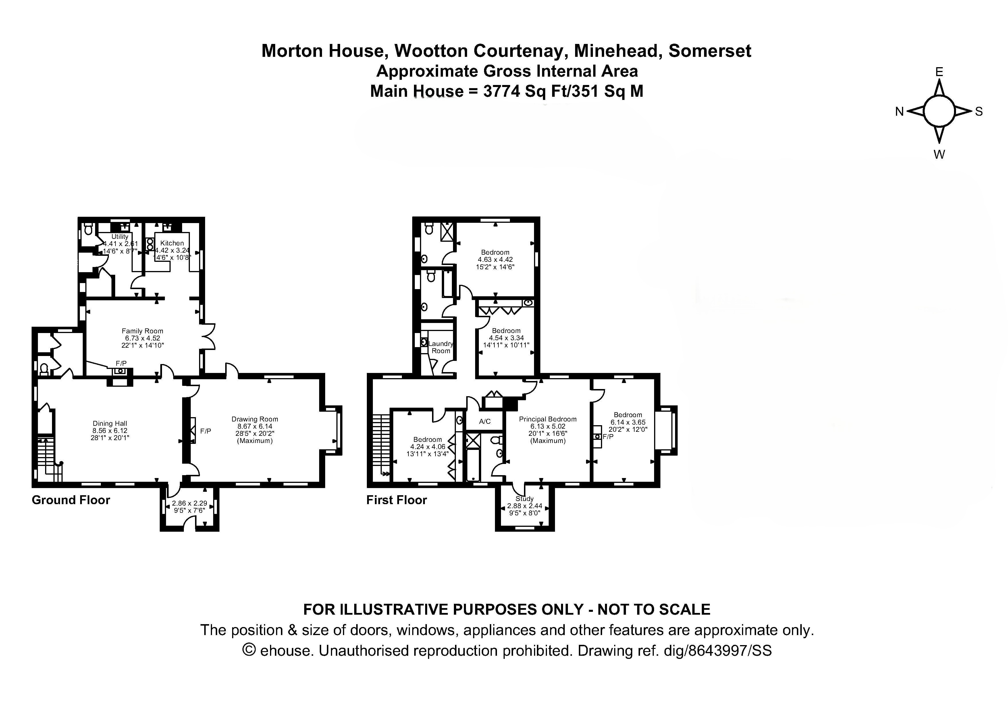 Morton House,, Wootton Courtenay, Somerset floorplan