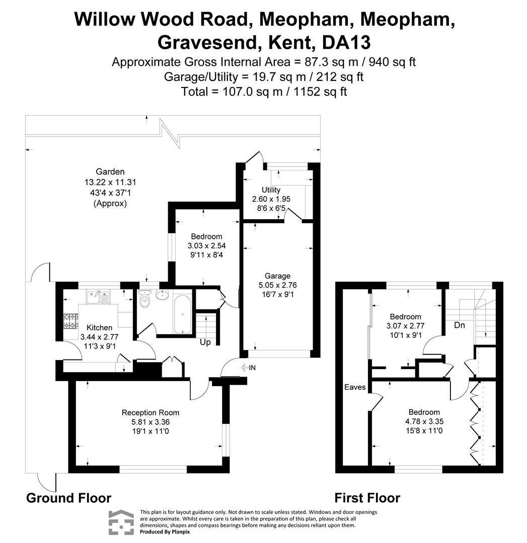 27, Willow Wood Road, Gravesend floorplan