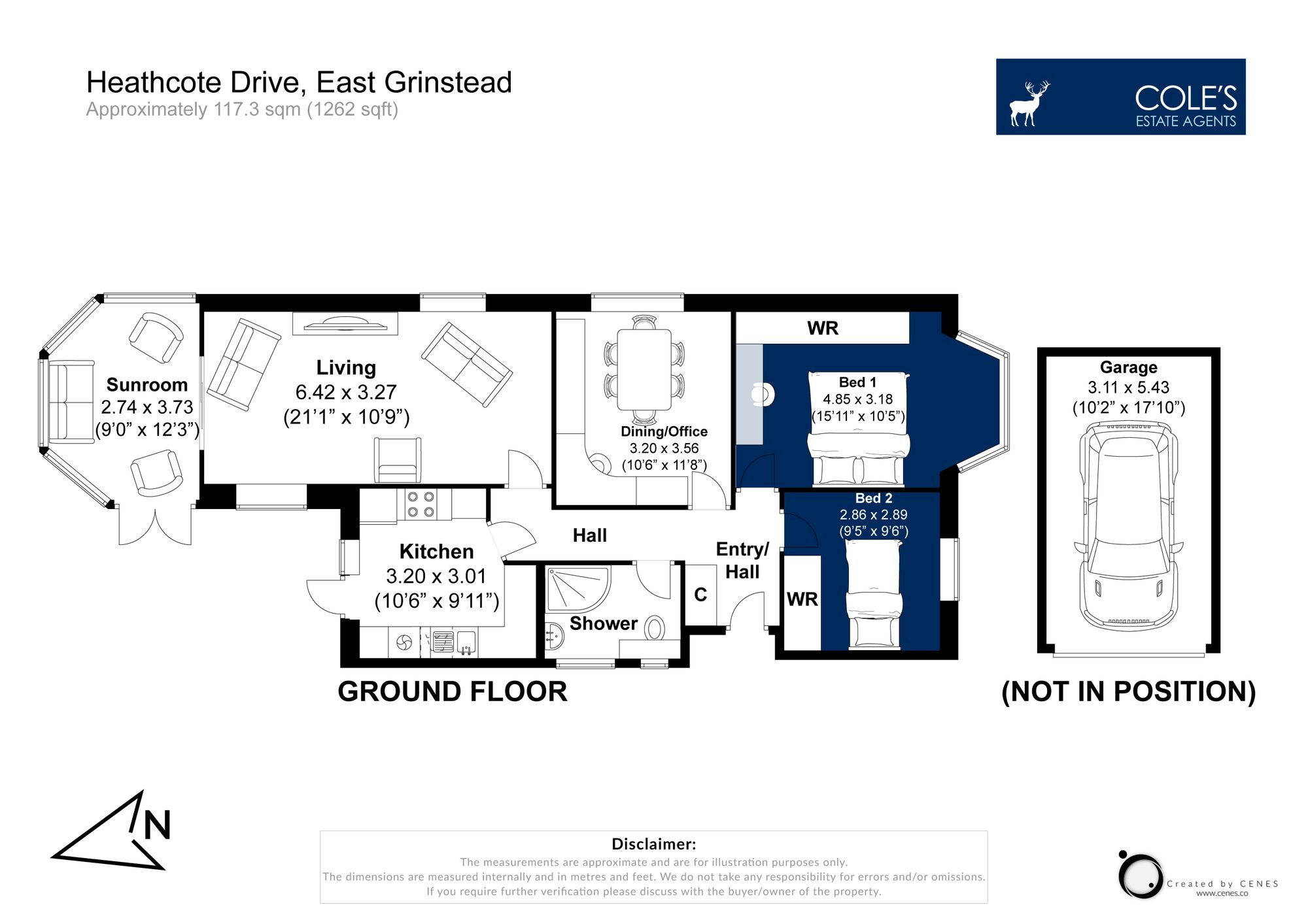 94 Heathcote Drive, East Grinstead floorplan