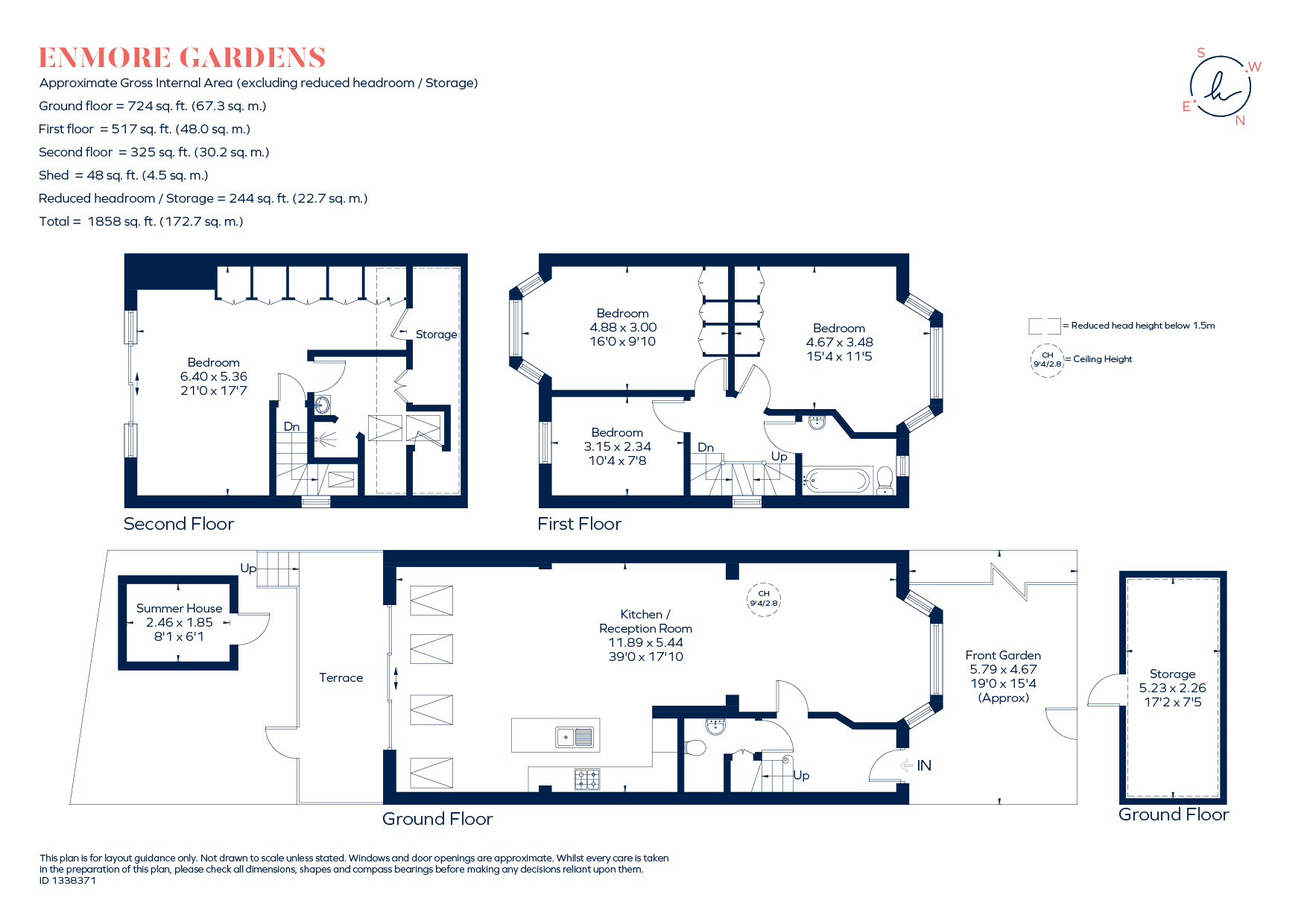 43, Enmore Gardens, London floorplan