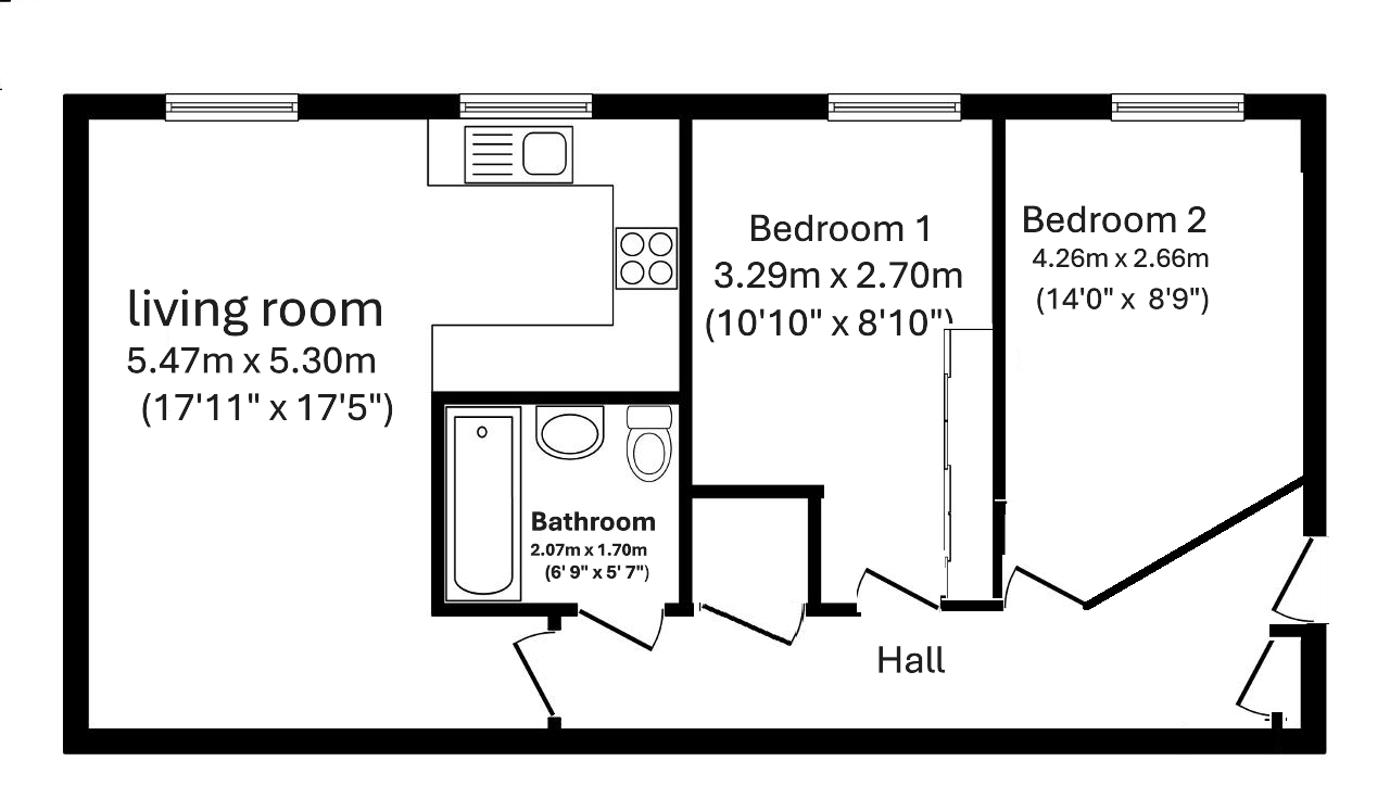 Leopold Road, Edmonton floorplan