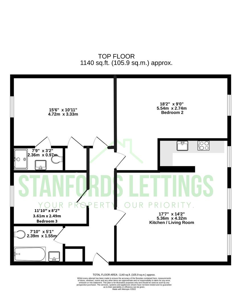 Flat 10, 7, Clarence Yard, Brighton floorplan
