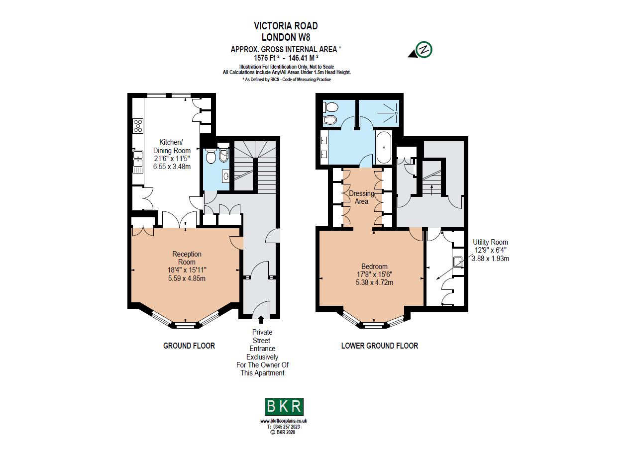 Apartment 50, 7A, Victoria Road, London floorplan