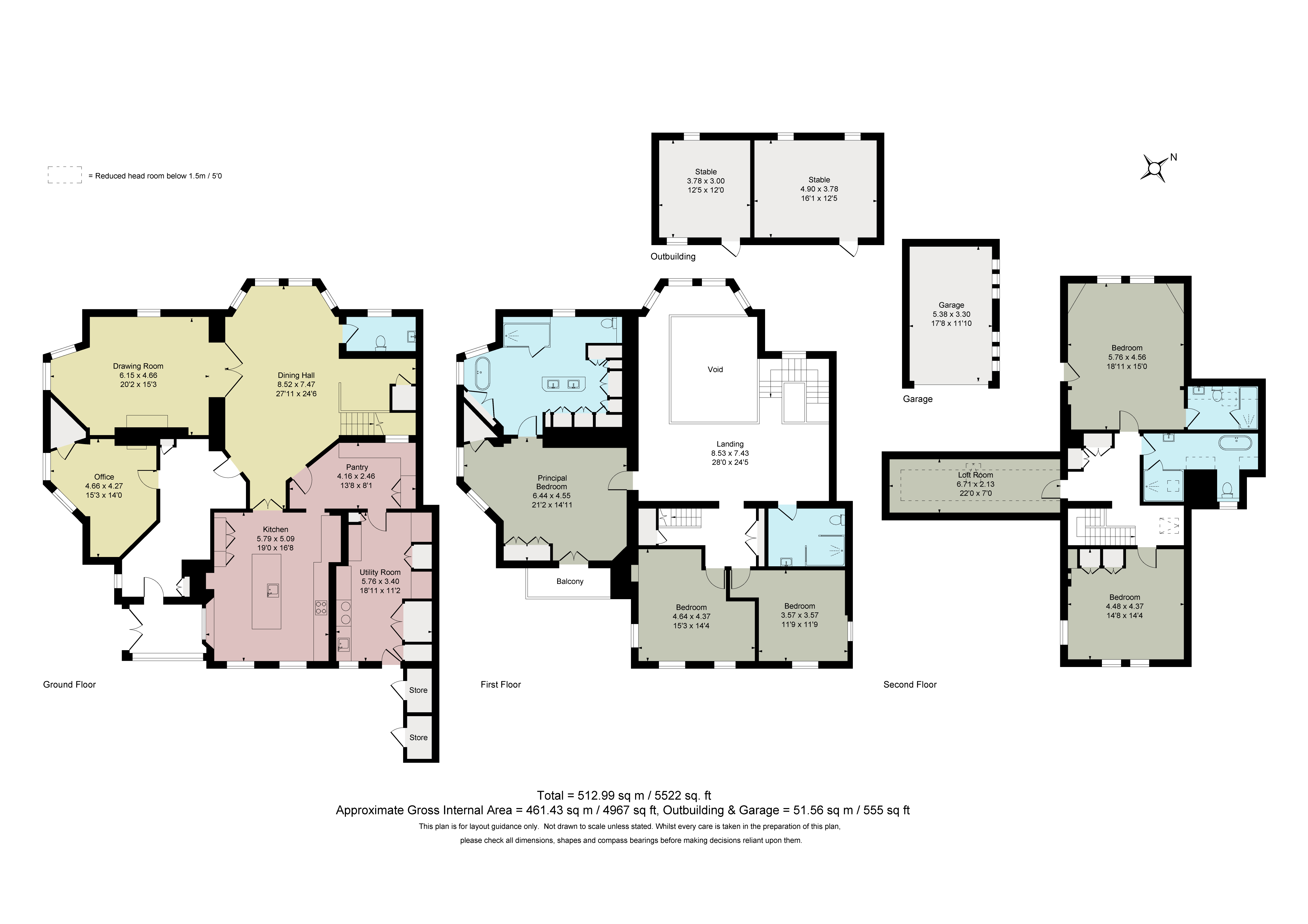 Coneyhurst On The Hill,, Pitch Hill, Cranleigh floorplan