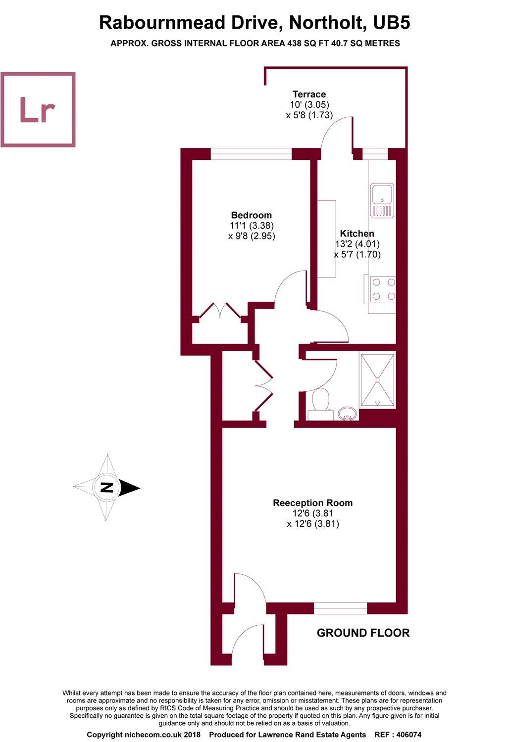 1 Bedrooms Flat for sale in Rabournmead Drive, Northolt, Middlesex UB5