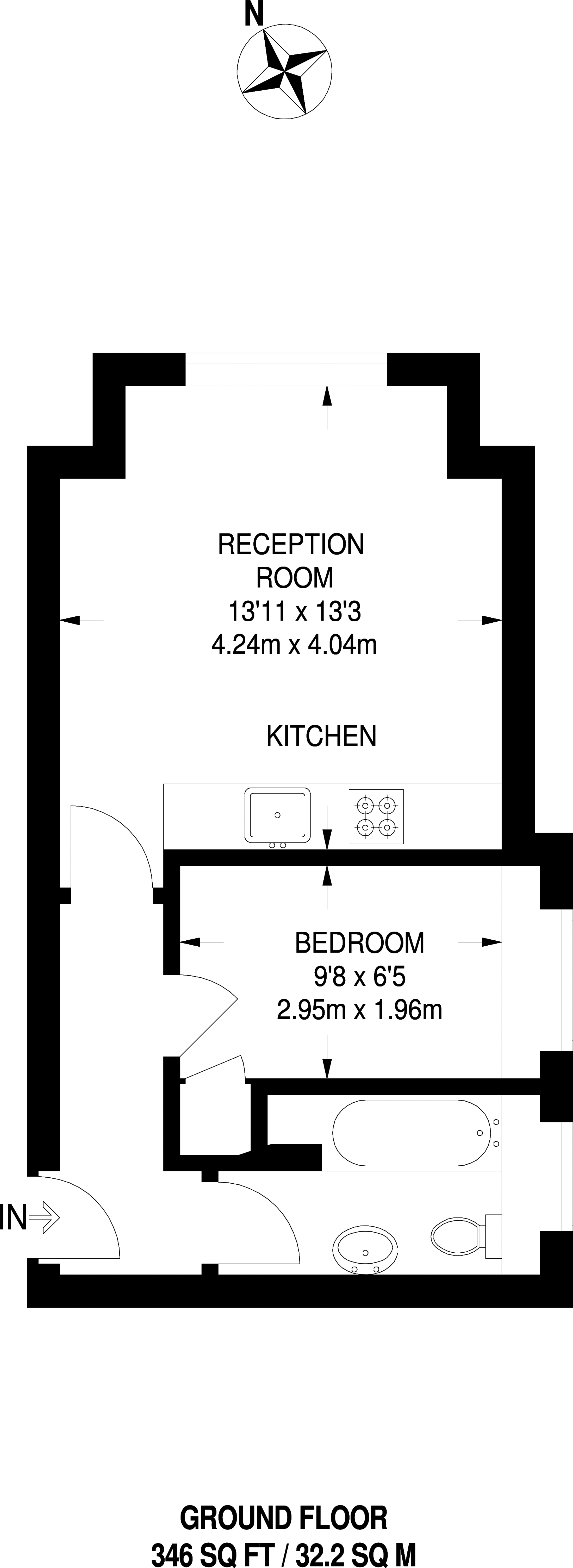 Floorplan - Representation Of Current Layout, Internal Floor Area Approx.