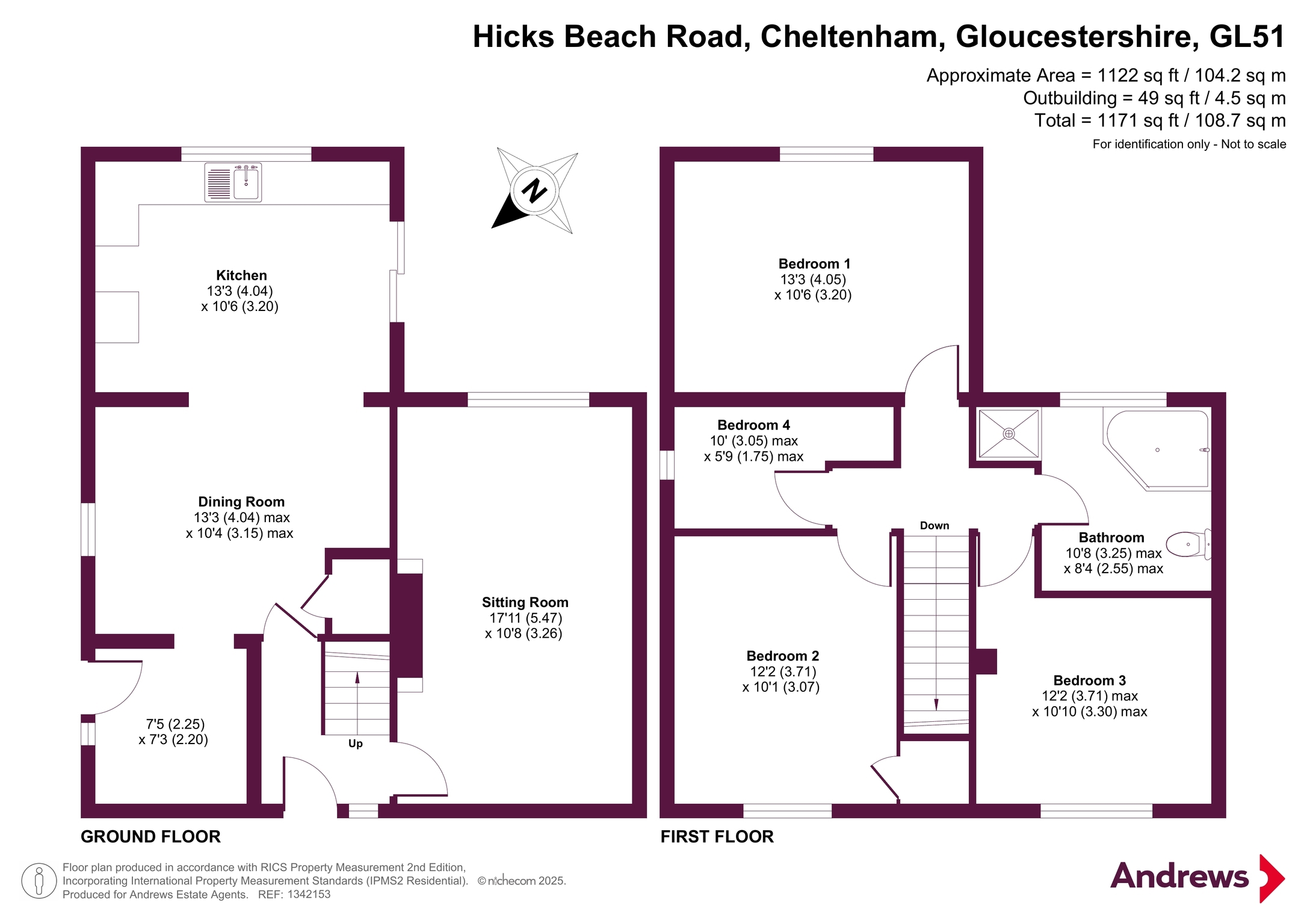 4, Hicks Beach Road, Gloucestershire floorplan