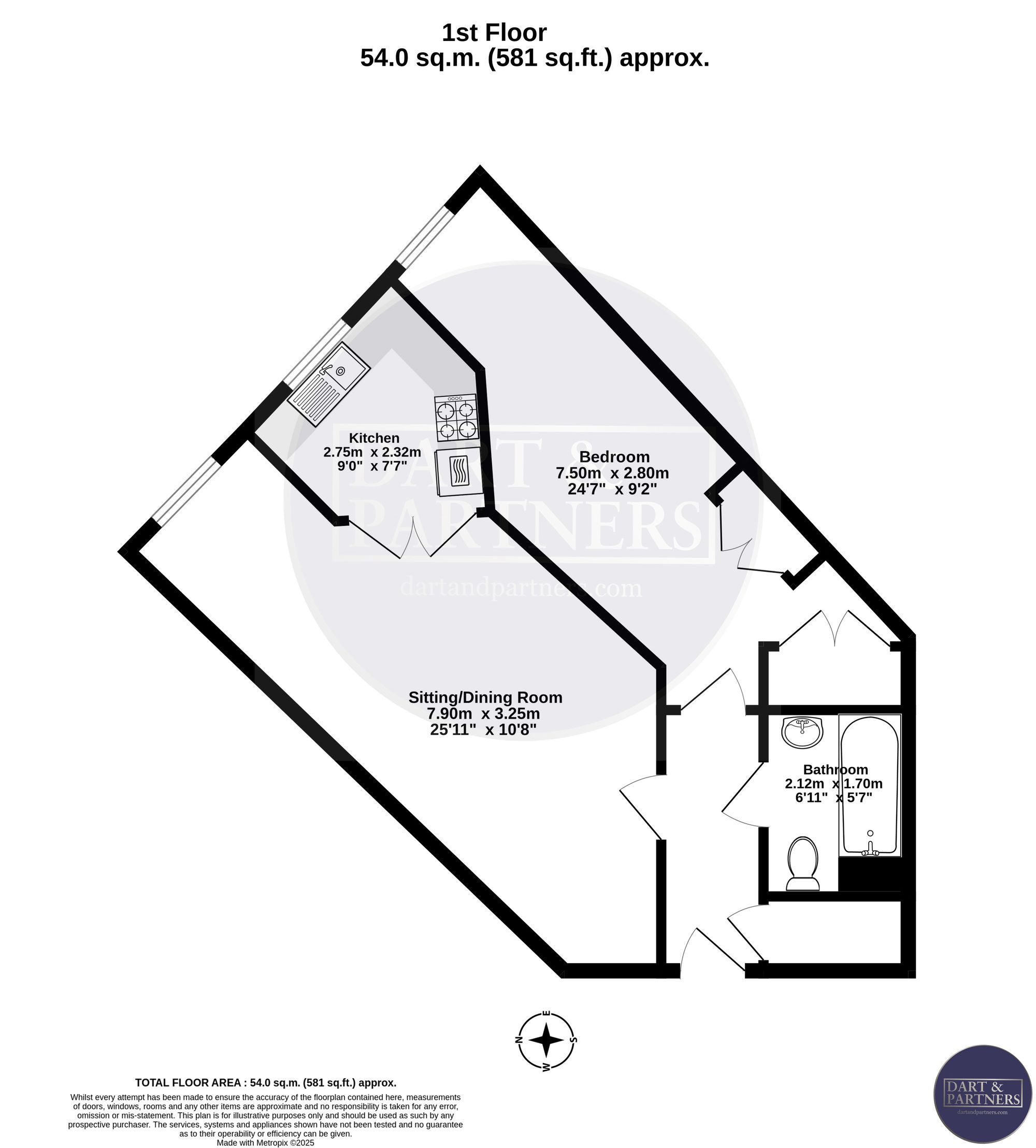 Flat 37, Royal Court Den Crescent, Teignmouth floorplan
