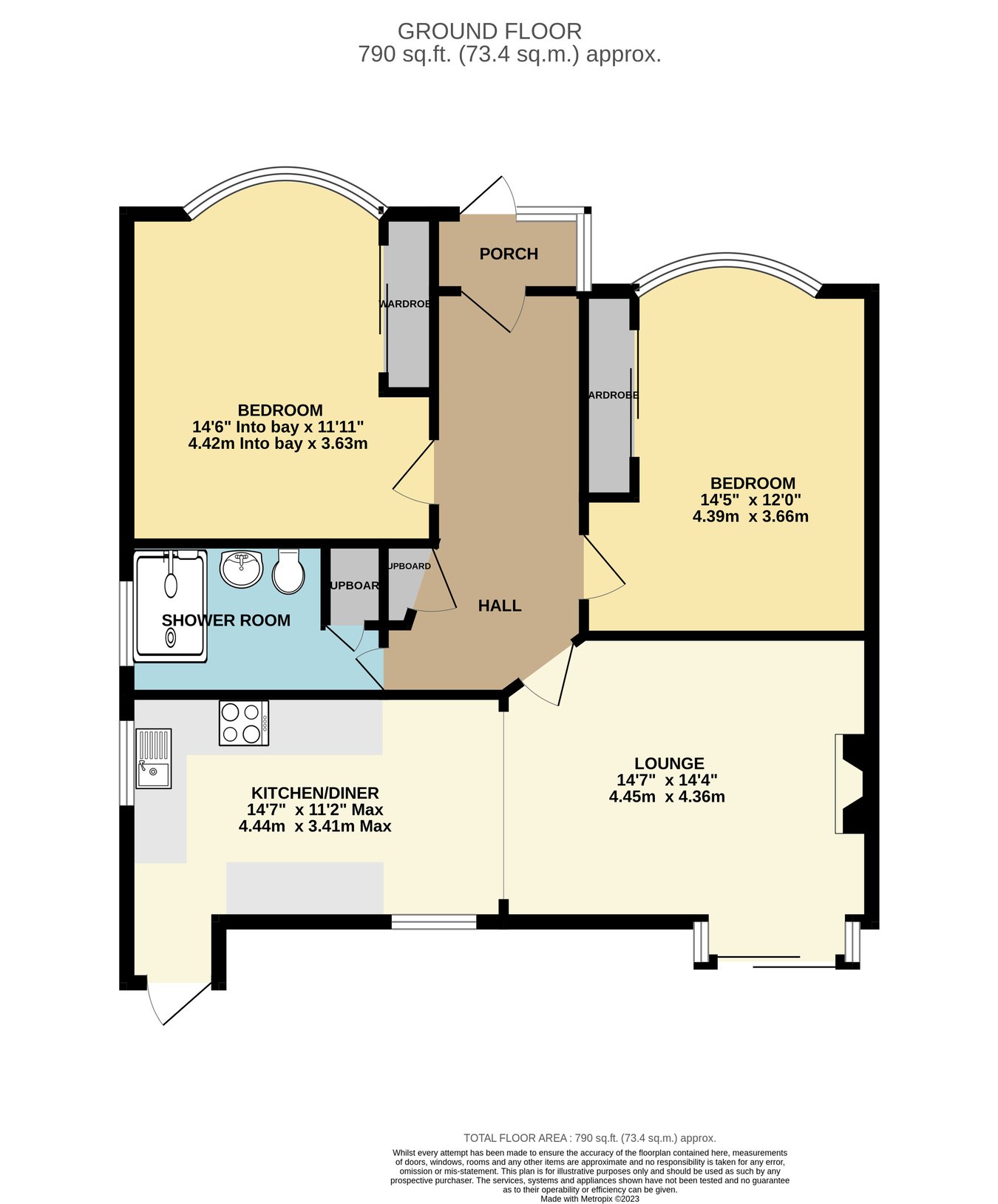 19, York Road, Bexhill-on-Sea floorplan