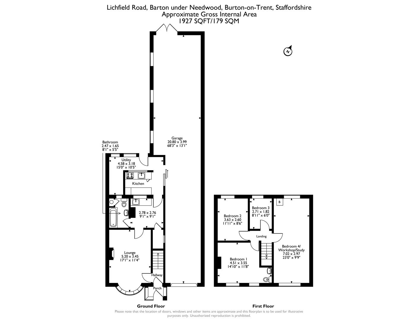 00, Lichfield Road, Burton-On-Trent floorplan