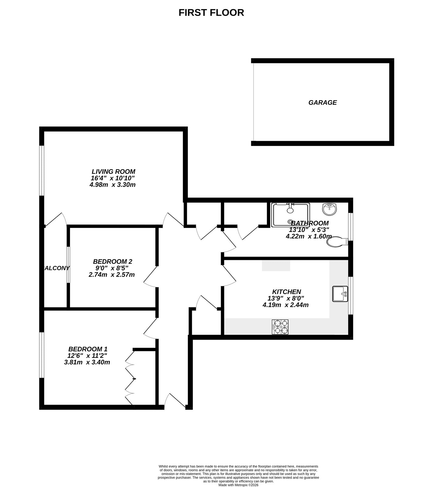 5 Barton Court,, Cambridge Road West, Hampshire floorplan