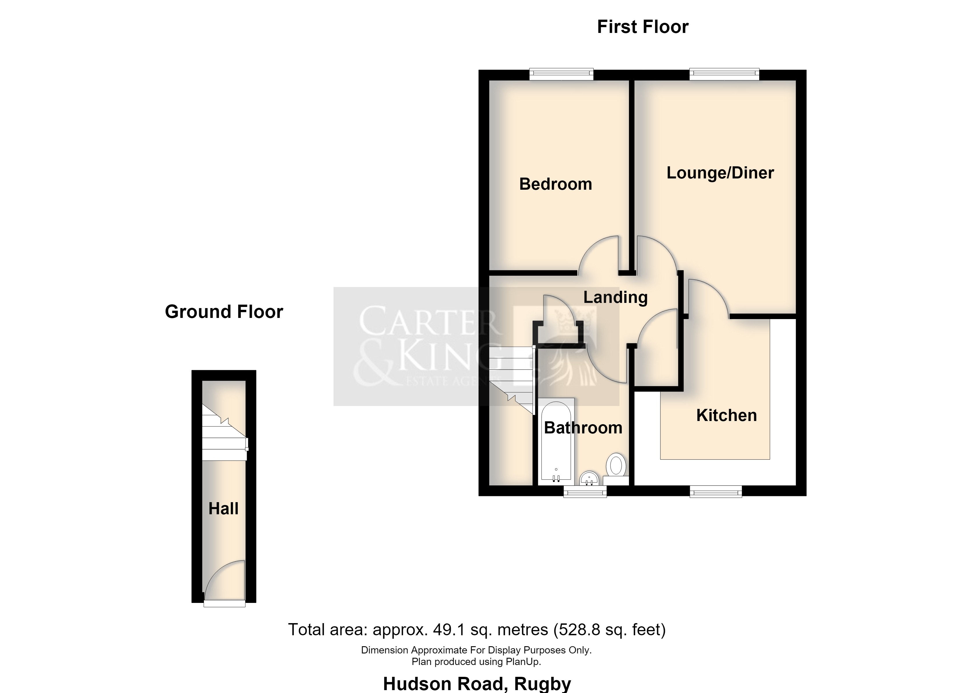 43, Hudson Road, Rugby floorplan