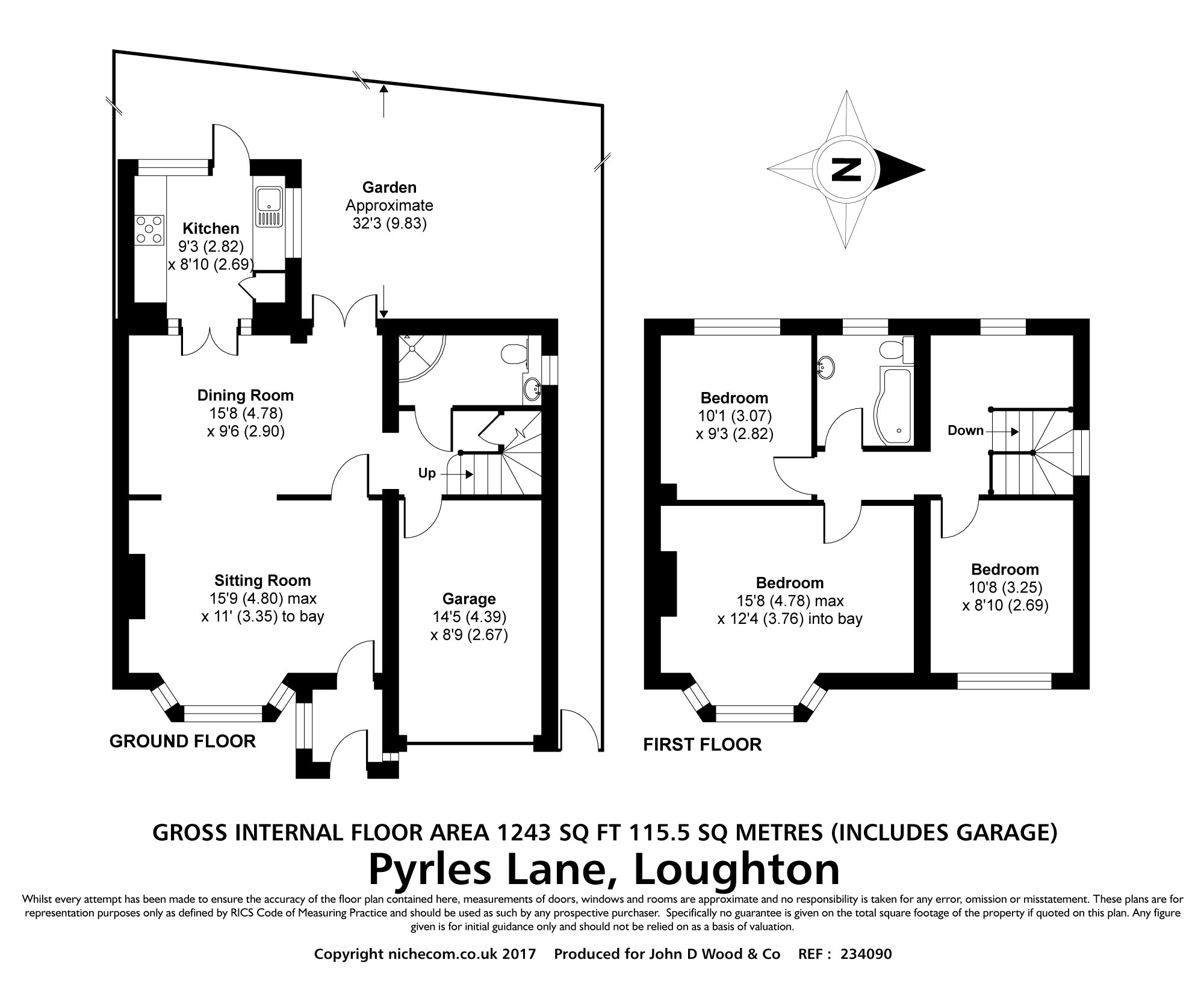 3 Bedrooms  to rent in Pyrles Lane, Loughton IG10