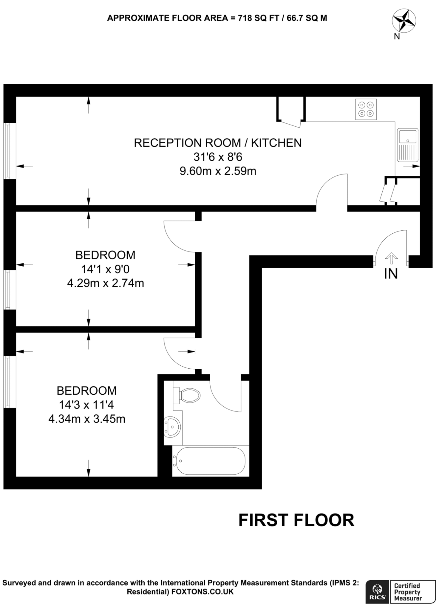 Flat 2, Freight Building, Wembley floorplan