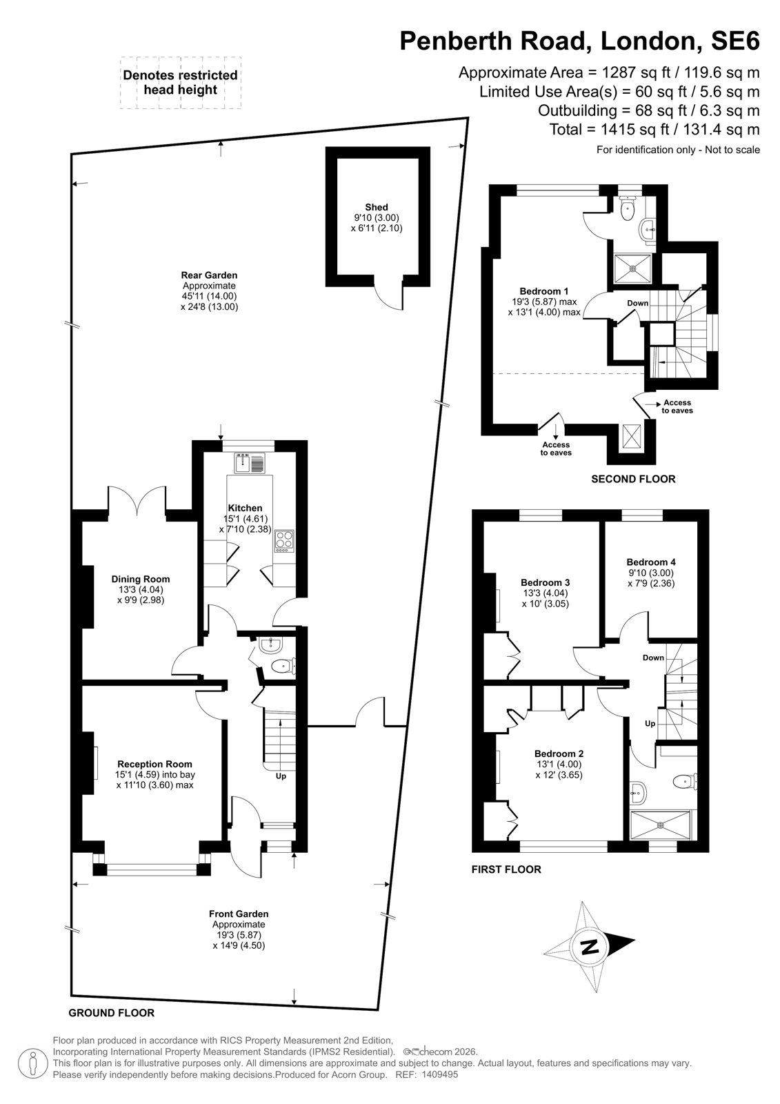 14, Penberth Road, London floorplan