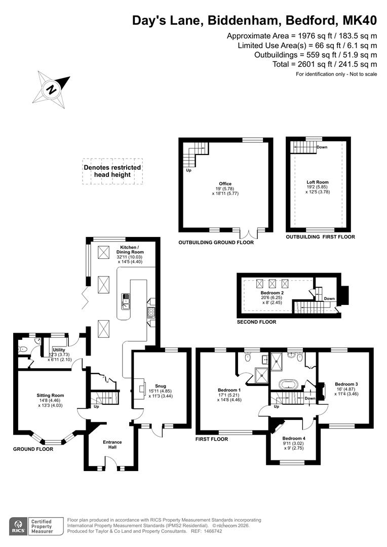 51, Day's Lane, Bedford floorplan