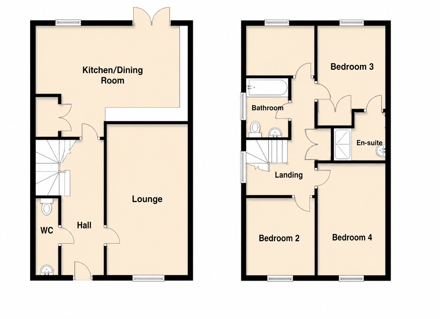 77, Vermilion Way, Rugby floorplan