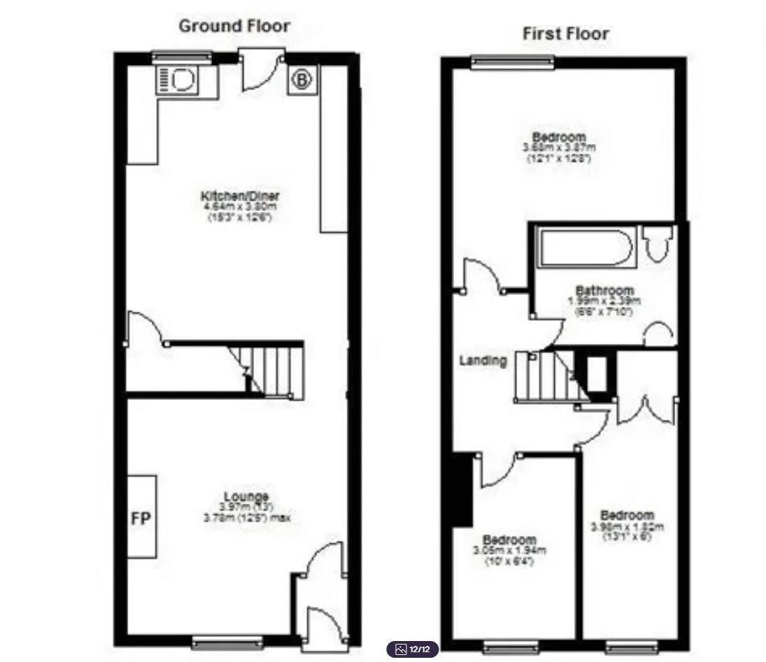 14, Bradford Street, Barrow-In-Furness floorplan