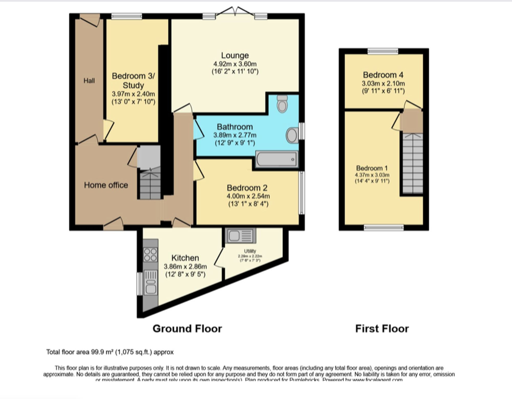 4A, Dulwich Road, Derby floorplan
