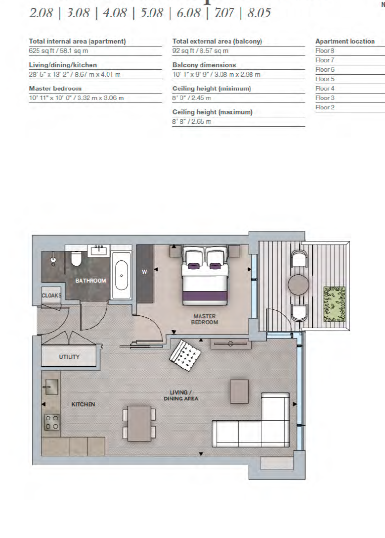 Balmoral House,66, Earls Way, London floorplan