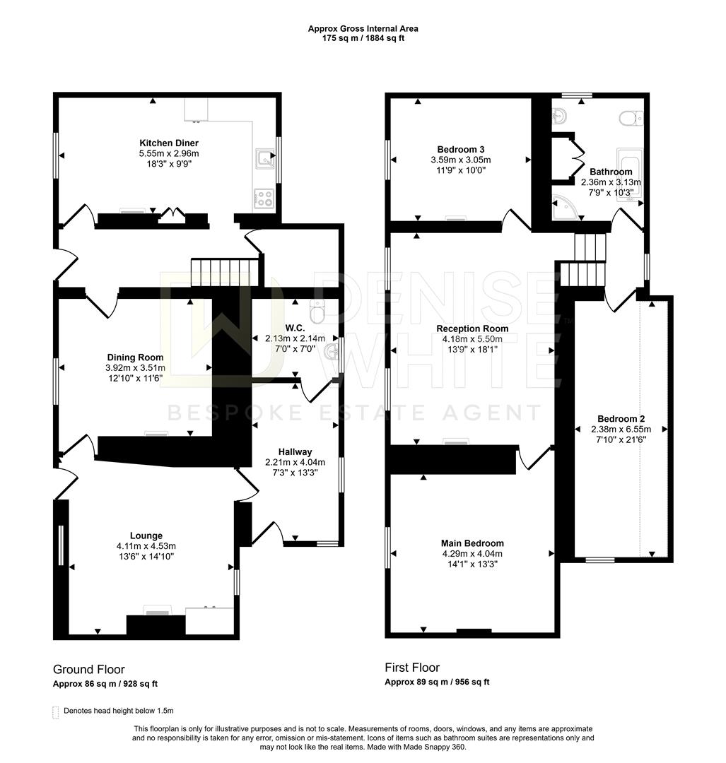 1-2 Sycamore Cottages, Main Street, Buxton floorplan