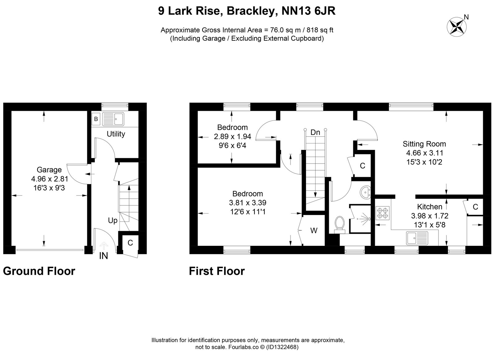 9, Lark Rise, Brackley floorplan