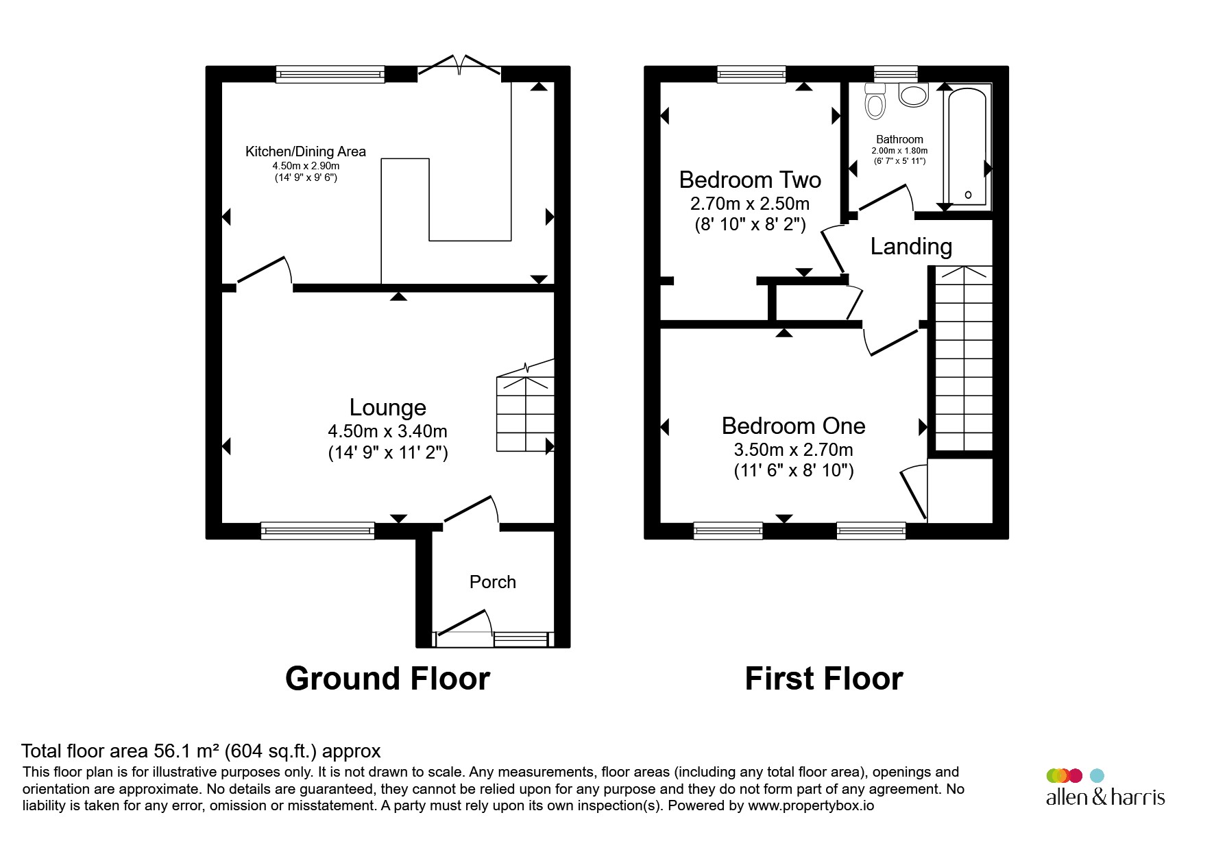 7, Heather Close, Westbury floorplan