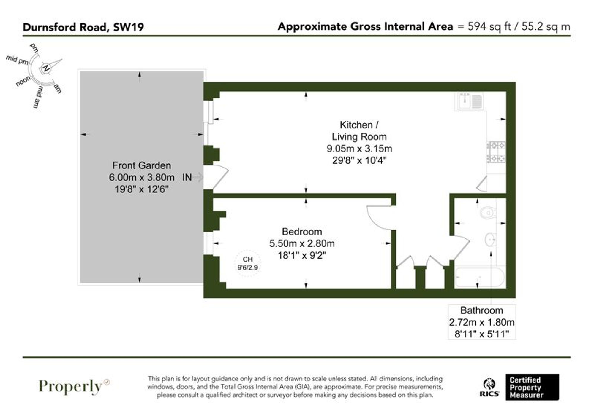 9 Durnsford Road, London floorplan
