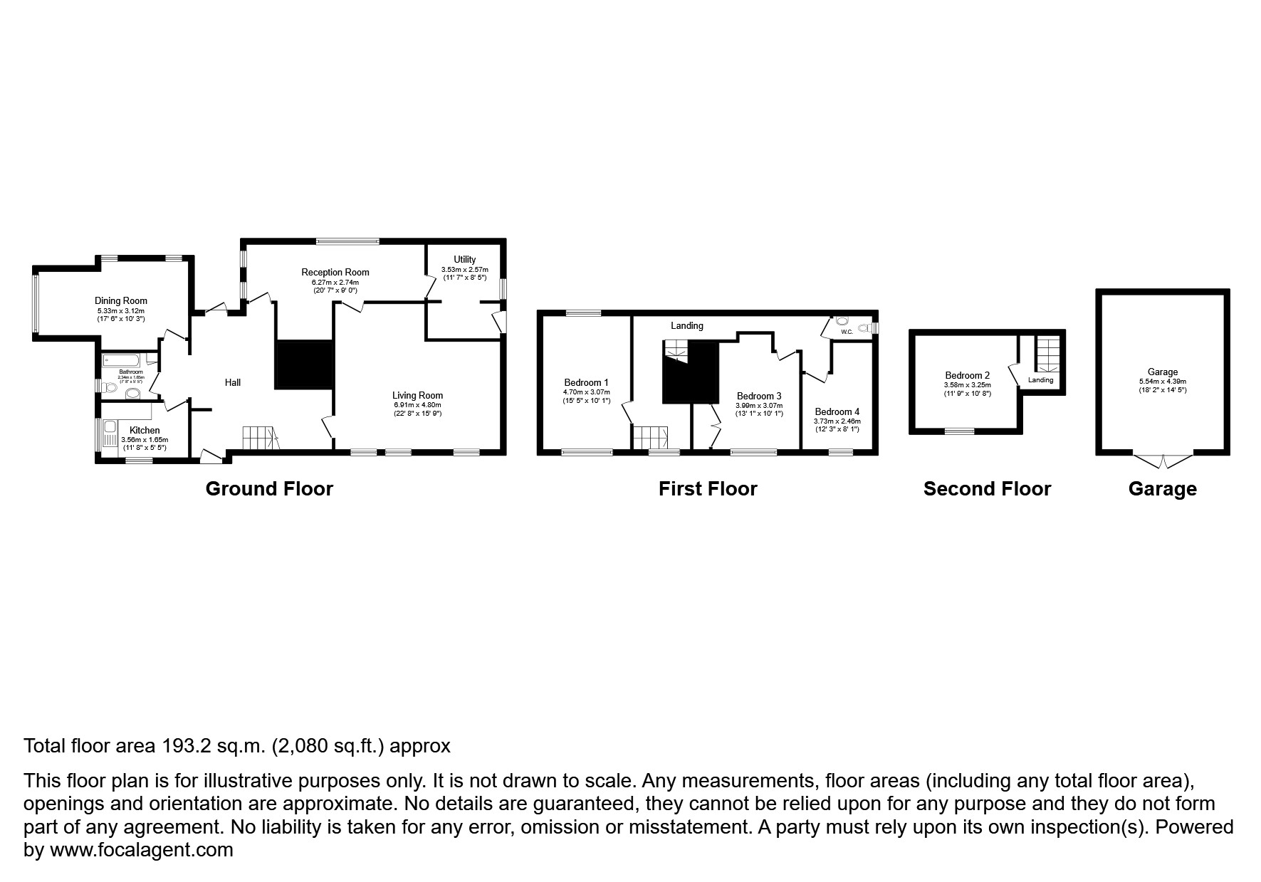 Hunters Moon, Howards Crescent, Bexhill-on-Sea floorplan
