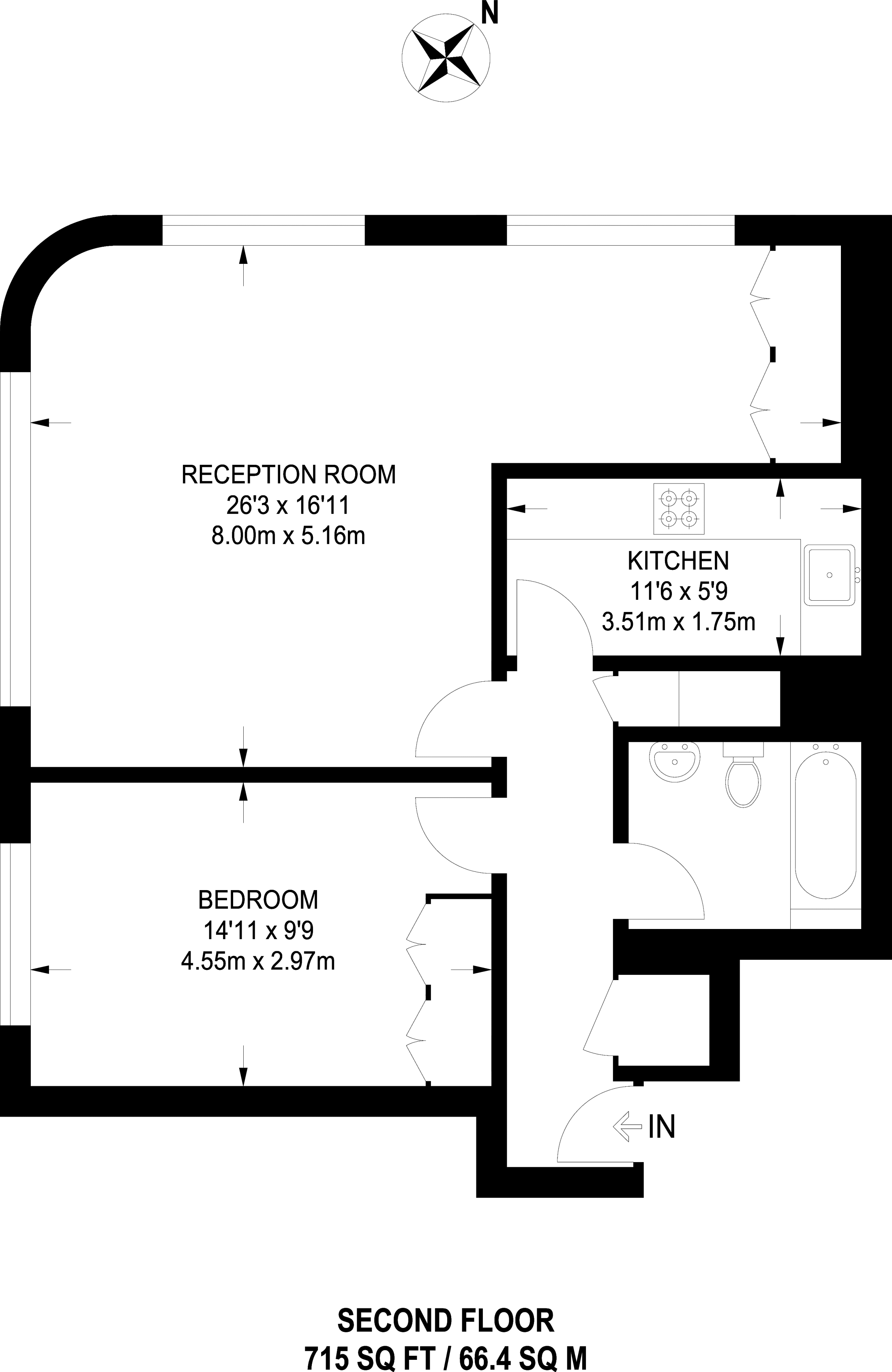 1 Bedrooms Flat to rent in Charter House, Covent Garden WC2B