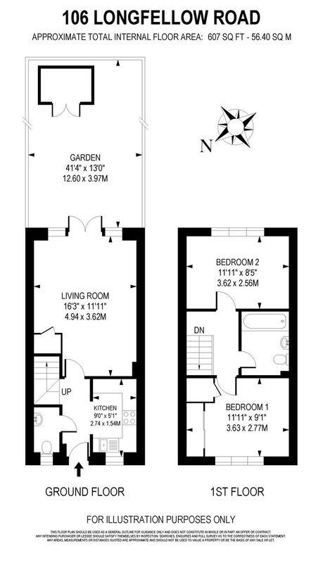 2 Bedrooms  to rent in Longfellow Road, Worcester Park KT4