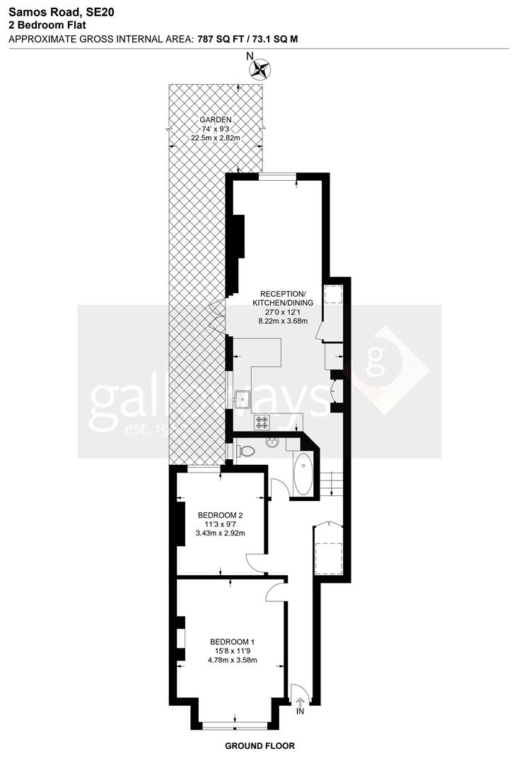 44, Samos Road, London floorplan