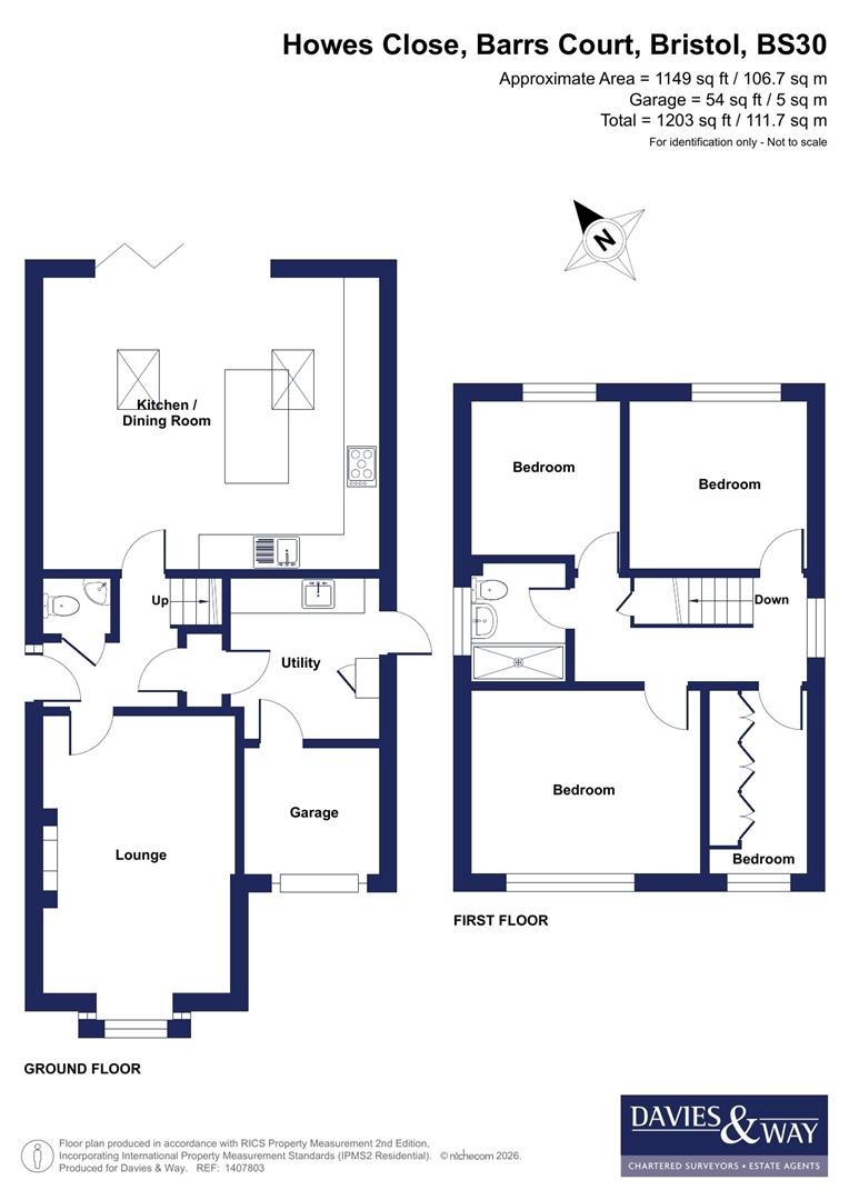 62, Howes Close, Bristol floorplan