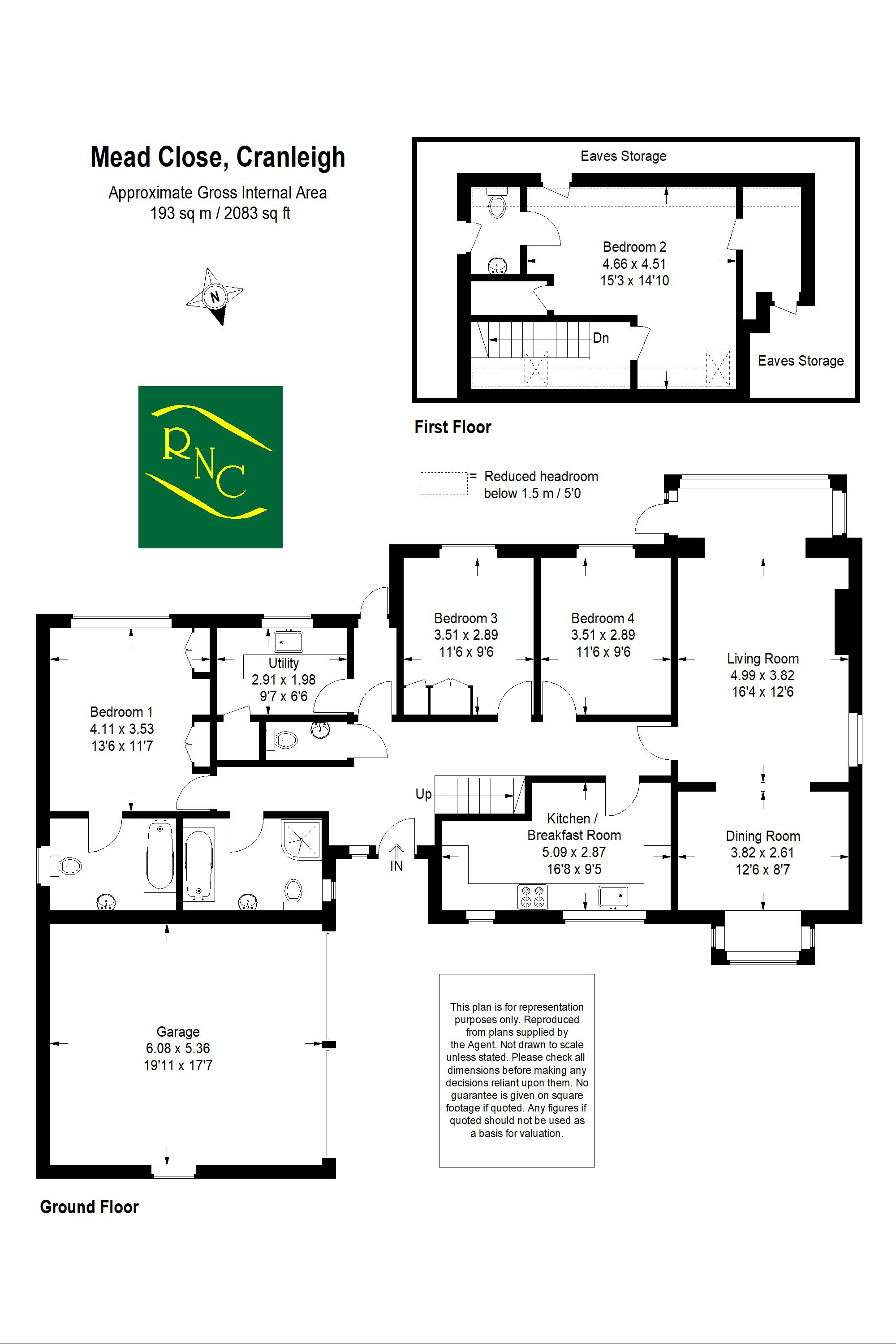 4 Bedrooms Detached house for sale in Mead Close, Mead Road, Cranleigh GU6