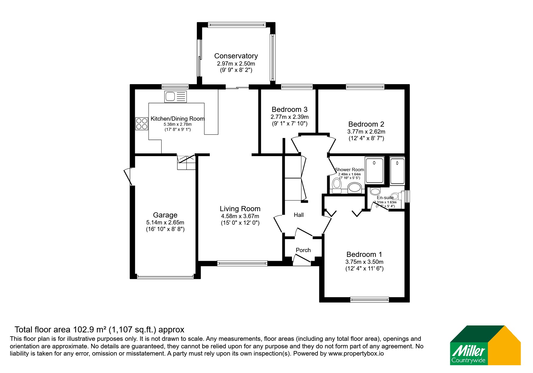 3, Oak Park, Cornwall floorplan