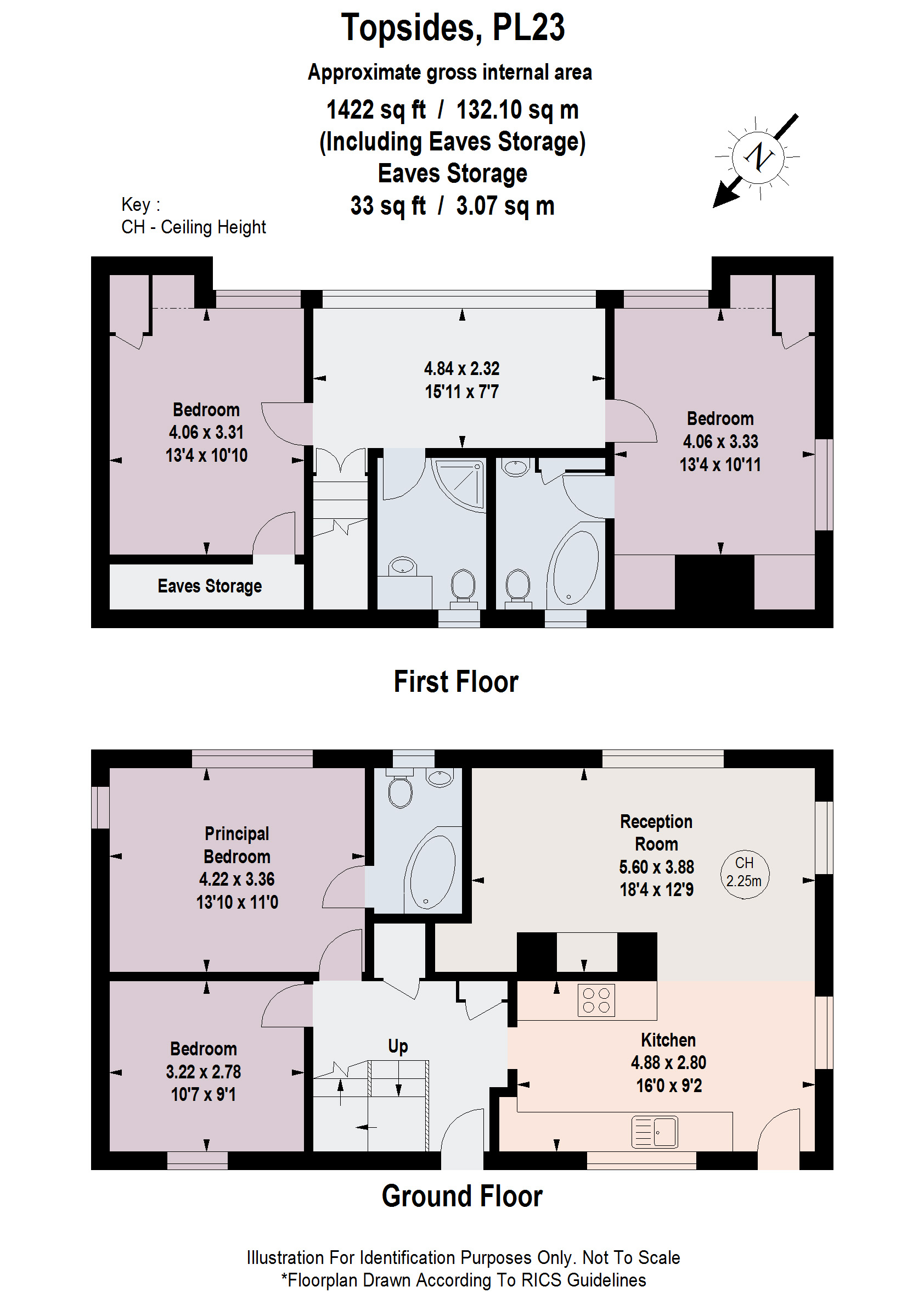 Topsides,, Esplanade, Cornwall floorplan