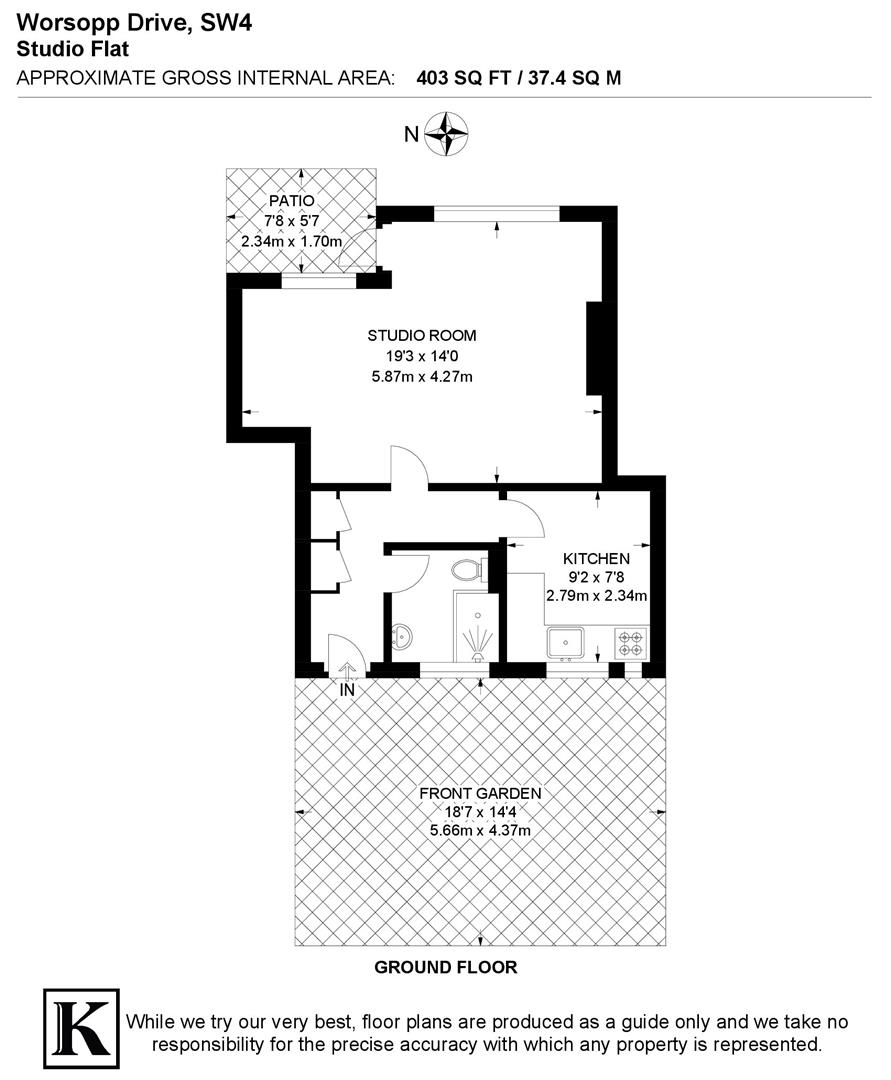 3, George Beare Lodge, Worsopp Drive, London floorplan