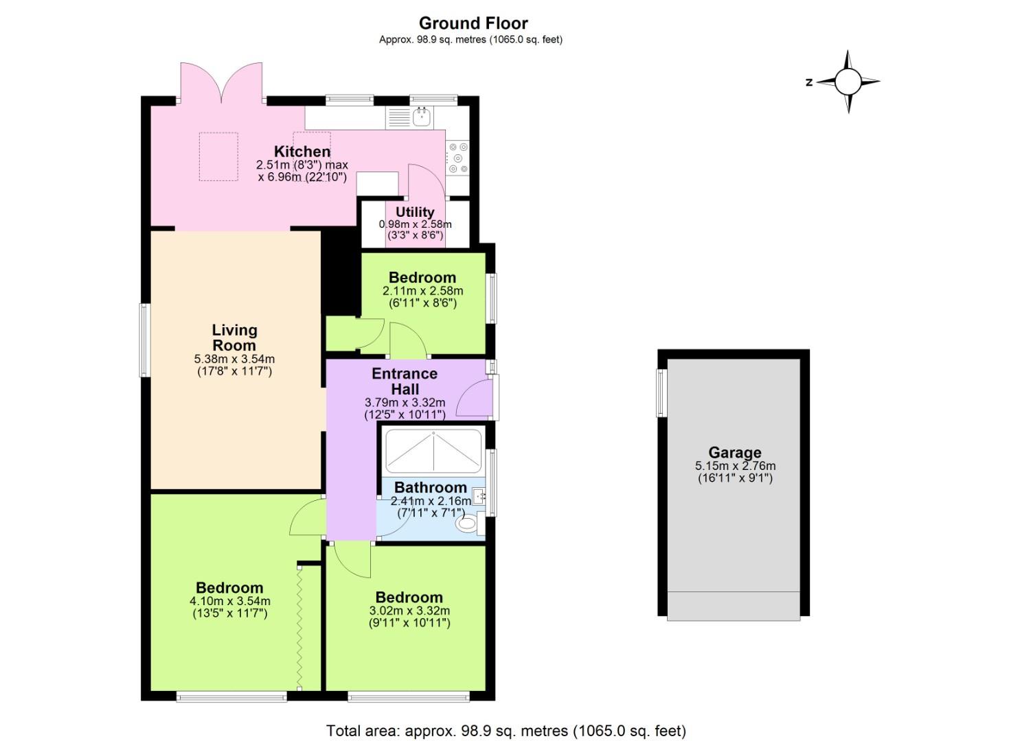 17, Hawley Close, Loughborough floorplan