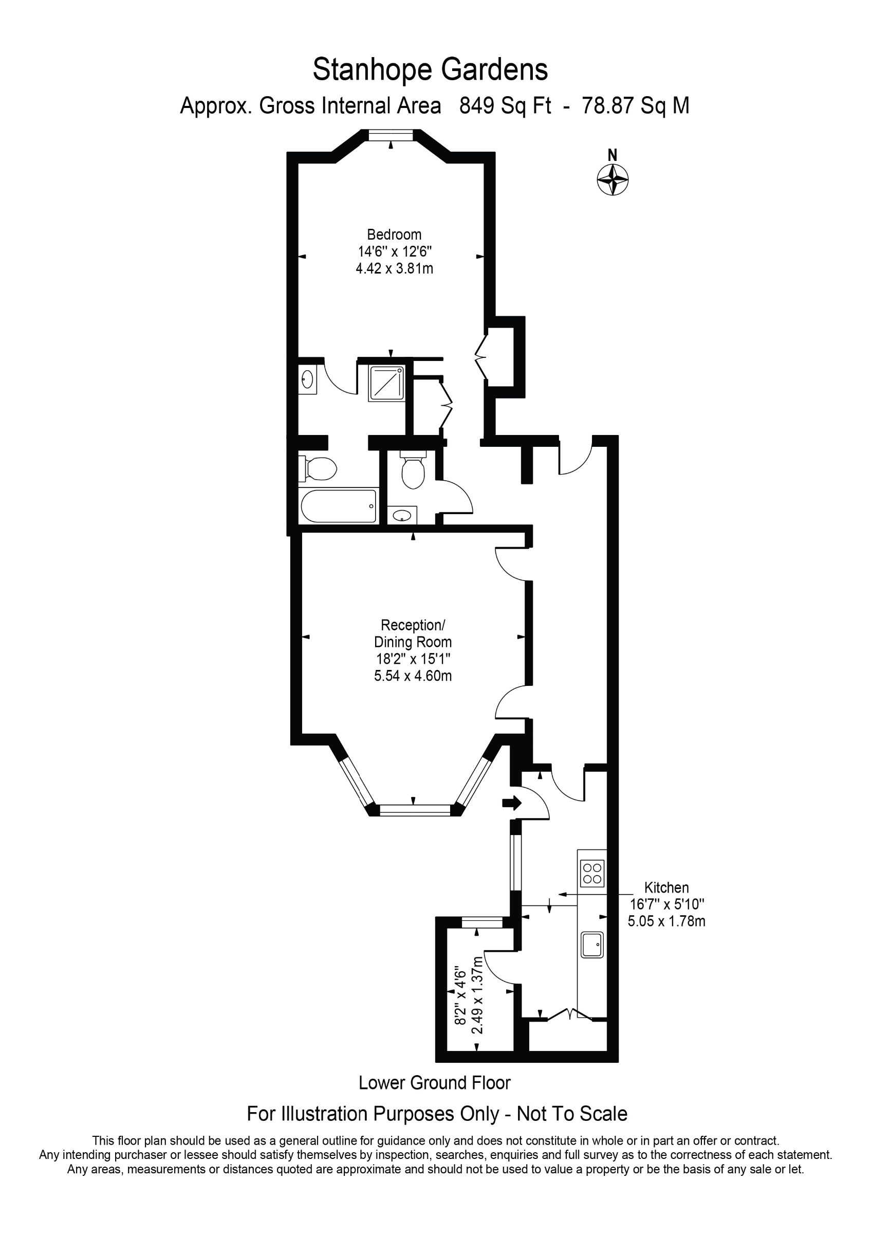 26a Stanhope Gardens, London floorplan