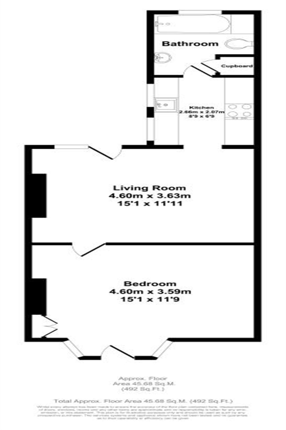 21, Regent Street, Basement Flat, Oxford floorplan
