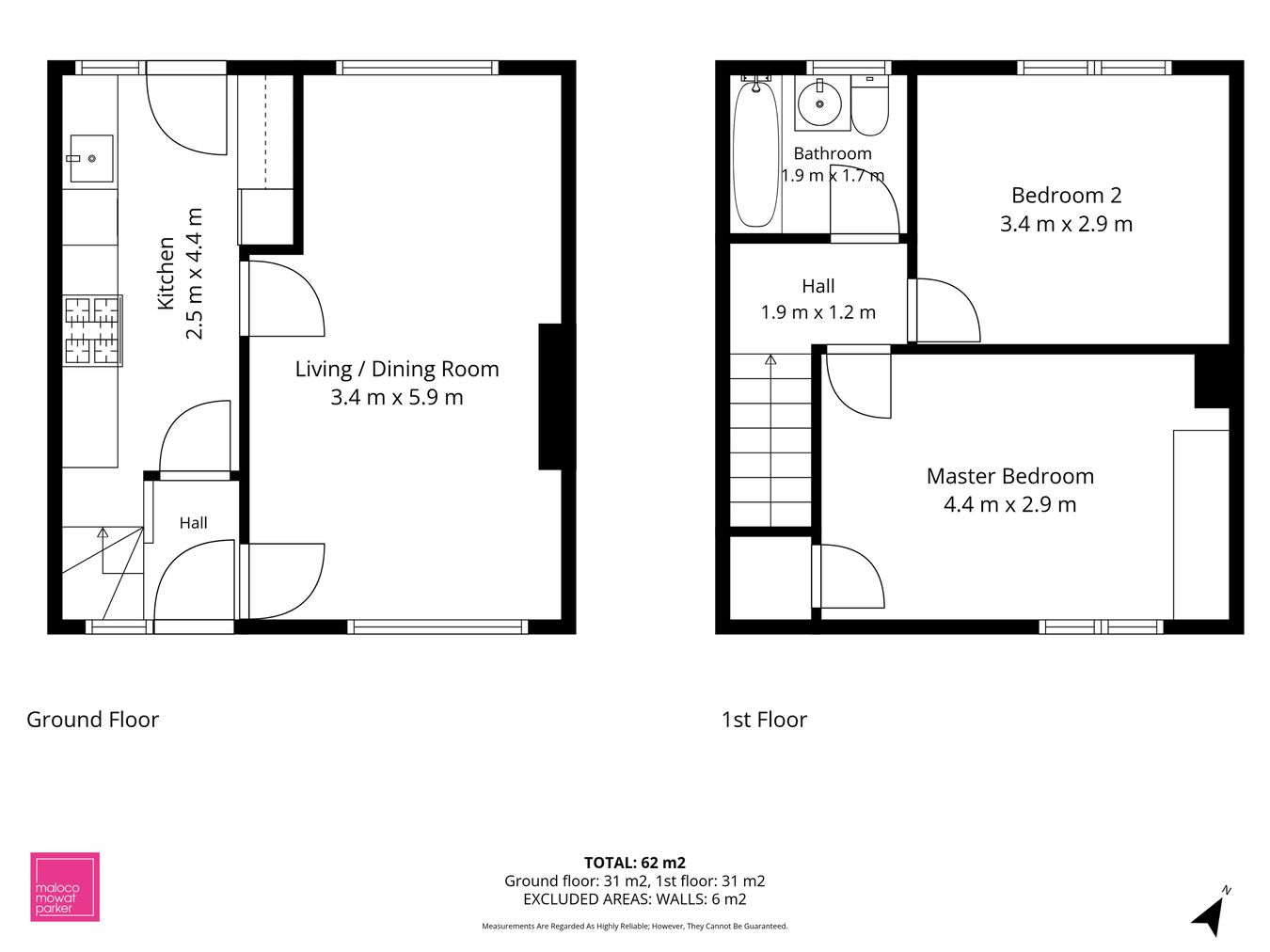 198, Park Road West, Dunfermline floorplan