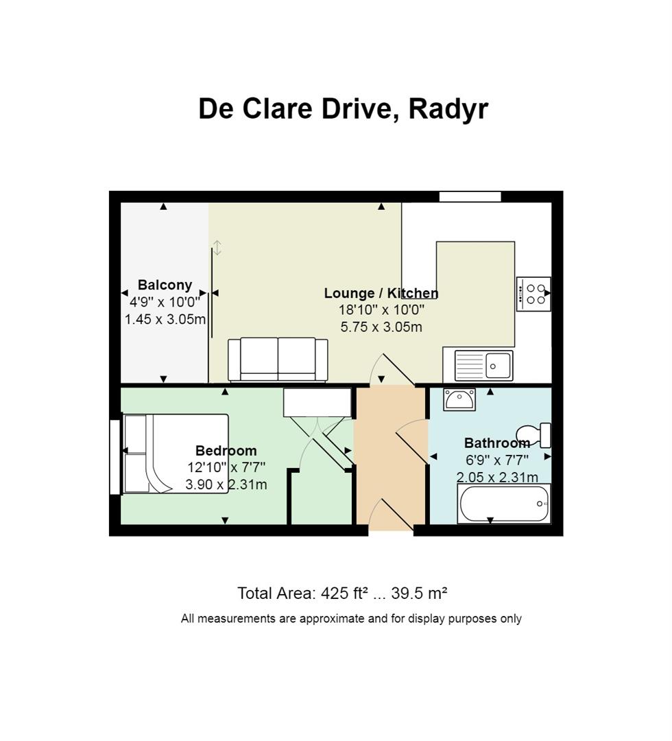 1 Bedrooms Flat to rent in De Clare Drive, Radyr, Cardiff CF15