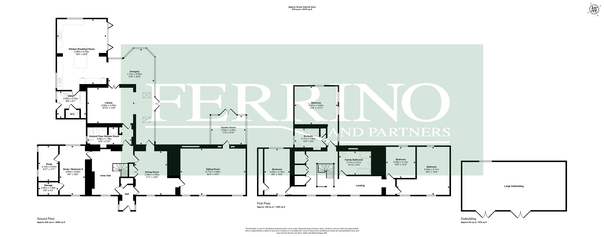 Church Croft, (with 2 Acre Grounds), Lydney floorplan